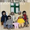 Dolls Wooden Furniture Miniature Toy Mini Wood Dolls Family Doll Kids Children House Play Toy Boys Girls Gifts 230111