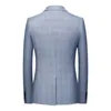Erkek Suit Blazers Moda İlkbahar ve Sonbahar Gündelik Erkekler Ekose Pamuk İnce İngiltere Takım Blaser Maskulino Erkek Ceket S-6XL 230111