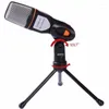 Microphones TGETH SF-666 Microphone 3.5mm Jack Wired With Stand Tripod Handheld Mic For PC Chatting Singing Karaoke Laptop