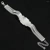 Bangle Yfjewe Direct Factory Verkoop Silver Color Cross Crystal armbanden
