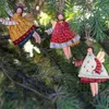 Juldekorationer The Angel Nordic Iron Ornaments hängsmycken hängande navidad gåvor År Xmas Tree Decor Home Decoration