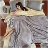 Bedding Sets Wholesale Satin Silk Set Home Textile King Size Bed Bedclothes Duvet Er Flat Sheet Pillowcases Drop Delivery Garden Tex Dhvif