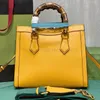 7A kwaliteit Designer Diana Bamboe Handtassen Tas Crossbody Schouder Dames Luxe Ontwerpers Tassen Lederen portemonnees Vintage Retro Zakelijke envelop mini 20cm 27cm mm