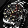 Wristwatches Business Stainless Steel Luminous Quartz Men's Wrist Watch Summer Classic Simulation Small Dial Fashion Luxury Casual Clock