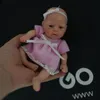 Poupées 7" Micro Preemie Full Body Silicone Baby Girl Doll "Sophia" Réaliste Mini Reborn Doll Surprice Enfants Anti-Stress 230111