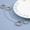 Ketting oorbellen set zilveren kleur ketting polsband armband ring punk geometrische charme paar mode sieraden geschenken voor mannen