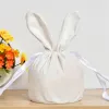 9 Colors Velvet Easter Bunny Bag Hot Selling Monogram Easter Gift Bag Blank Sublimation Bag for Kids Easter 0106 FY2673