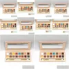 Eye Shadow 16 Color Eyeshadow Palette Pressed Powder Vacation Style Glitter Shimmer Easy To Wear Makeup Pallet Drop Delivery Health Dhinc