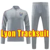 Uzun Kollu 23/24 MAILLOT LYON SOCKER TRACHSUITS 2023 2024 Olympiques Lyonnais Futbol Gömlekleri Memphis G Futbol Gömlek Erkekler Eğitim Seti Trailsuit Ceket