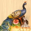 Wall Lamp European Creative Living Room Study Bedroom Deluxe Peacock