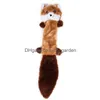 Dog Toys Chews Squeaky Plush Toy Cute Animal Raccoon Shape Pet Chew Accessories Bite Resistant Sound Chewing Drop Delivery Dhgarden Dhs9F