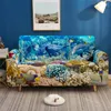 Chair Covers Ocean Park 3D Print Dolphin Sofa Cover Stretch Slipcovers Sectional Elastic For Living Room Couch 1/2/3/4 Seat