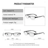 Zonnebrillen Begegreat Hoogwaardige anti-blauw licht Presbyopische bril Far Sight Flexible Metal Half-Frame Business Readglasses