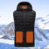 Gilets pour hommes dans 9 zones gilet chauffant veste mode hommes femmes manteau Intelligent USB chauffage thermique vêtements chauds hiver