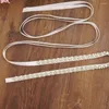 Belts JLZXSY Handmade Thin Crystal Pearl Bridal Sash Rhinestone Wedding Belt Bridesmaids Prom With Ribbon