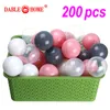 Imprezy balony 200pcs/torba ekologiczna kolorowa miękka plastikowa basen woda basen ocean fala piłka baby zabawne dzieciaki stres stres piłka powietrza na świeżym powietrzu sporty 230111