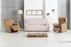 Stuhlhussen IN Ulysses Elastischer Sofabezug | Farbe: weiße Quadrate, 2-Sitzer