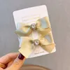 Hårklipp Barrettes 10Pairlot ins band Bow Women Crystal Pins Retro Clip Pins Korean Accessories 230112