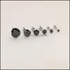 Ohrstecker Hübsche Ohrringe Herren Damen Mode Knochen Nagel Kleine Piercing Körperschmuck Zirkonia Drop Lieferung Dhw5L