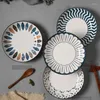 Talerze Vintage Ceramic Talerz Prosty i wysokiej jakości danie główne stek makaron sałatka deser ciasto kuchnia molekularna gęsta zupa kolacja