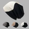 Berets Unisex Color Match Pompom Cap Women Men Cotton Knitted Hat Personality Loose Slouchy Winter Beanie Skullie Warmer Ski Bonnet