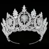 Gioielli per capelli da sposa Diademi e corone HADIYANA Design classico con zirconi geometrici Accessori da donna semplici ed eleganti BC4573 Haar Sieraden 230112