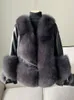 Women's Fur & Faux Haining 2023 Winter Fashion Young Real One Short Whole Leather Coat For Women