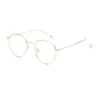 نظارة شمسية إطارات الموضة نساء نظارات بصرية إطار معدني ذهبي جولة نظارات عتيقة القراءة