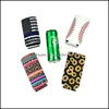 Andra barprodukter Slim Can Sleeve Sunflower Neoprene Insator Cooler Baseball Holder Water Bottle Ers Case Pouch Leopard Flower 15 S DHCDI