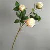 Fleurs décoratives Une fausse rose de canneberge (3 têtes / pièce) 21 "Longueur Simulation Automne Roses Pour Mariage Maison Artificielle