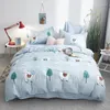 Bedding Defina o têxtil caseiro de quatro peças imitando algodão puro e espessou o aluno de três dormitórios ou folhas de colcha para cima