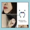 Nose Rings Studs Fake Piercing Ring Alloy Hoop Septum For Women Body Jewelry Gifts Fashion Magnetic Drop Delivery Dhgh1