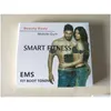 Slantb￤lte EMS Tr￥dl￶s muskelstimator Smart Fitness Abdominal Training Device Electric Stickers Body Unisex J1755 Drop Delivery Dhgoc