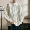 Pulls pour hommes Styles surdimensionnés paresseux Pulls à col rond Automne Manches longues Tricoté Vêtements d'extérieur Printemps Taille décontractée Plus Pull Pull