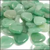 Stone 20mm piccolo avventurina verde naturale cuore naturale guarigione lucida cuori di cuori di cristallo per la consegna della casa gioielli dhe7l