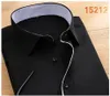 Men's Casual Shirts Quality Brand Men's Summer Business Work Office Solid Shirt Short Sleeves Turn-down Collar Tuxedo Men