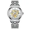 Нарученные часы Автоматические механические часы спортивные мужские часы мужские часы -наручные часы скелет скелет Relogio Masculino Fashion Gift для мужчин