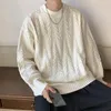 Pulls pour hommes Styles surdimensionnés paresseux Pulls à col rond Automne Manches longues Tricoté Vêtements d'extérieur Printemps Taille décontractée Plus Pull Pull