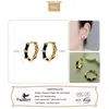 Hoop oorbellen Trustdavis Women 925 Sterling Silver Earring 2023 Oliegail Bamboo cadeau voor meisjes fijne sieraden DF026