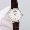 Orologio da uomo orologio meccanico automatico orologi da 37 mm in pelle orologio da polso impermeabile Montre de Luxe