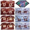 Maillots de football Mitchell et Ness Throwback 75e anniversaire Football 17 Maillot Doug Williams Vintage 44 John Riggins 28 Darrell Green 21 Sean Taylor 71