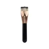 Makeup Brushes Fivepointed Star Crewless Foundation Brush Fashion Fit Comfortable Hold Bright Black Wooden Handle Womenmakeup Drop D Dhlja