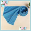 Towel 30X90Cm Ice Cold Towels Summer Cooling Sunstroke Sports Exercise Cooler Running Quick Dry Soft Breathable Drop Delivery Home G Otied