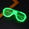 Occhiali da sole Light Up Shades Lampeggiante Luminoso Rave Night Attività natalizie Matrimonio Compleanno Decorazione per feste Occhiali da sole Novità Occhiali a LED