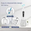 Oral Irrigators Andra hygienresor Irrigator Mouth Water Flosser Professional Dental Pick For Teeth 6 Nozles Cleaning Tool IPX8 Proof 221215