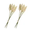 Decorative Flowers Wheat Artificial Flower Dried Stalks Fake Bouquets Fauxgrain Decor Bouquet Ear Grassdecoration Dry Simulation Simulate