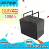 Land Voyager LifePo4 Batteripaket 12V 50AH 60AH 100AH ​​120AH 150AH 180AH 200AH 280AH 300AH 12.8V LIFEPO4 Batterier för RV-campare Golf Cart Off-Road Off-Grid 14.6V Laddare