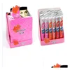 Balsamo per labbra Drop Blam Gloss Peeloff dura 24 ore Nessuna macchia Marine Collagene Rossetto Pianta Romantico 6 colori Trucco Idratante Consegna Dhvcs