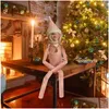 Décorations De Noël Snoop On A Stoop Elf Doll Spy Bent Décoration De La Maison Année Cadeau Jouet Rouge Vert Bleu Violet Drop Delivery Garden Fe Dhgu4