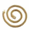 2023 Chains 8/10/12/14/16/18mm Trendy Jewelry 316L Stainless Steel Gold Tone Miami Cuban Curb Link Chain Men Women Necklace 7-40"Chains